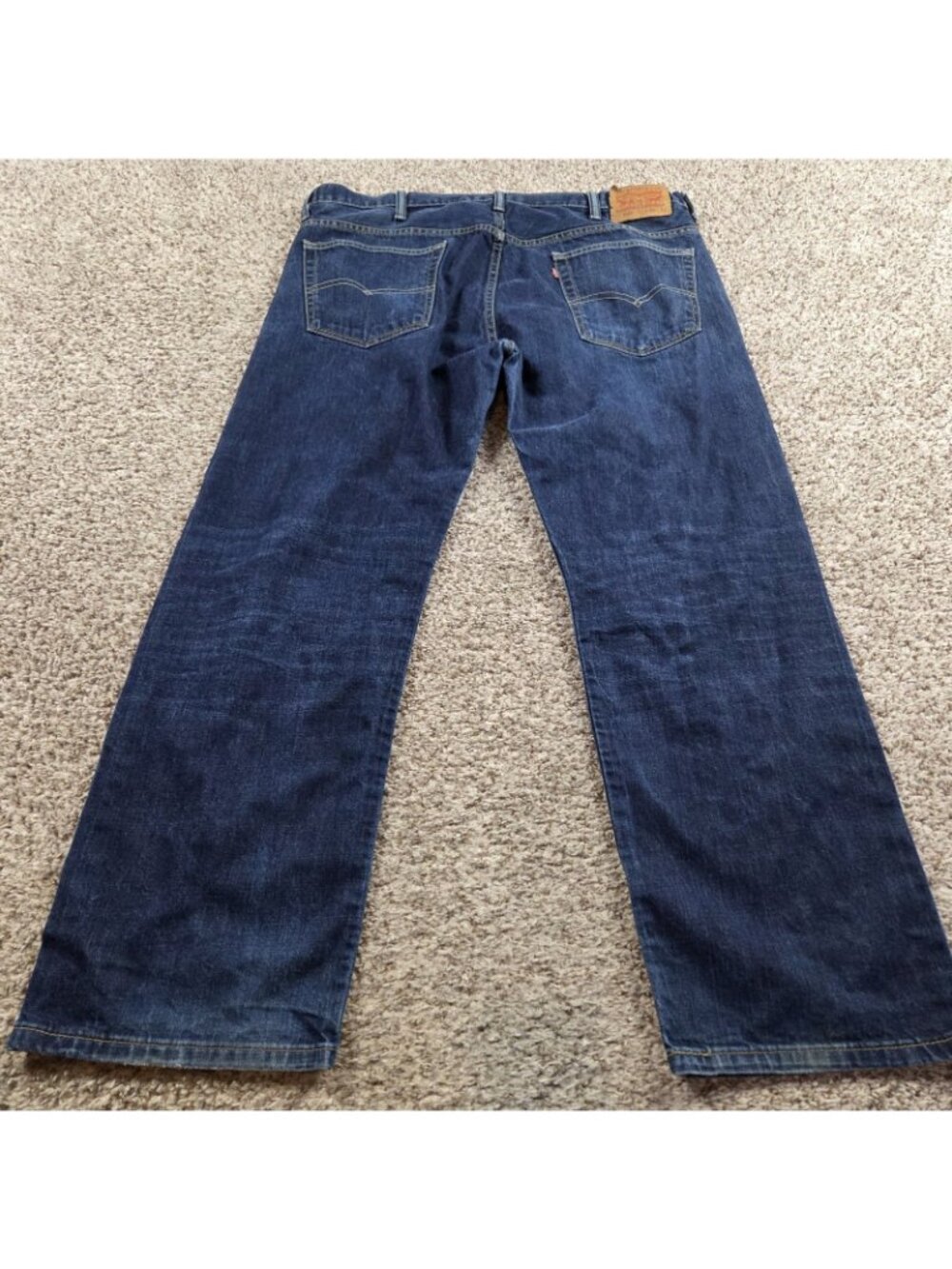 Levi's 569 Jeans Mens 38x32 Blue Loose Fit Straight Dark Wash Denim - Picture 3 of 7